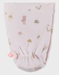 Roze velours pyjama met ruches
