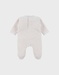 Baby pyjama van velours met beige katje
