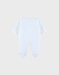 Witte babypyjama's met olifantenborduursel in fluweel
