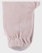 Roze velours baby pyjama met kattenborduursel
