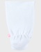 Witte ribfluwelen baby pyjama met konijnenborduursel
