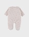 Ecru babypyjama met zeehondenborduursel in fluweel
