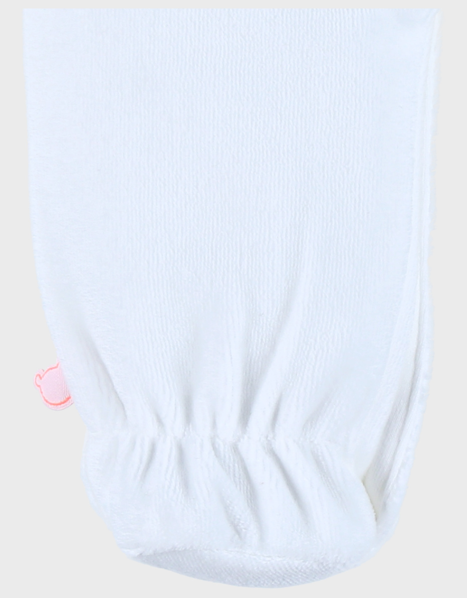 Velours baby pyjama met kattenborduursel
