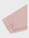 Baby velour sleepsuit with pink bunny detail
