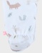 Baby pyjama with white velvet pattern
