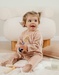 Pink velour baby pyjamas
