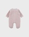 Pink velour baby pyjamas
