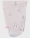 Ivory baby pyjama with seal print in velvet

