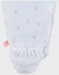 White velour sleepsuit with ruffles