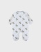 Baby pyjama with white velvet pattern
