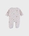 Baby pyjama with jungle pattern in velvet
