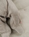 Beige baby pyjama with seal embroidery in velvet
