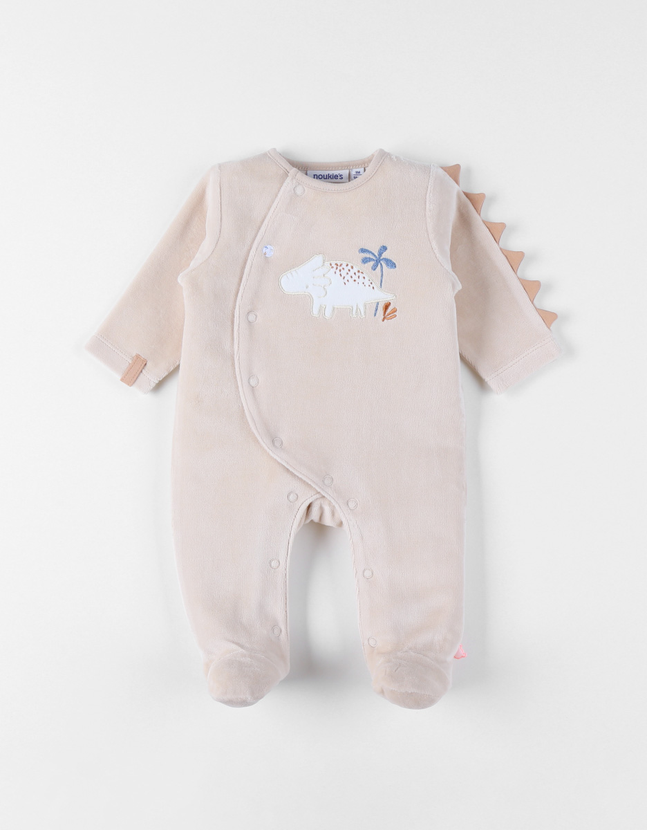 Baby pyjamas, Embroidered Velvet