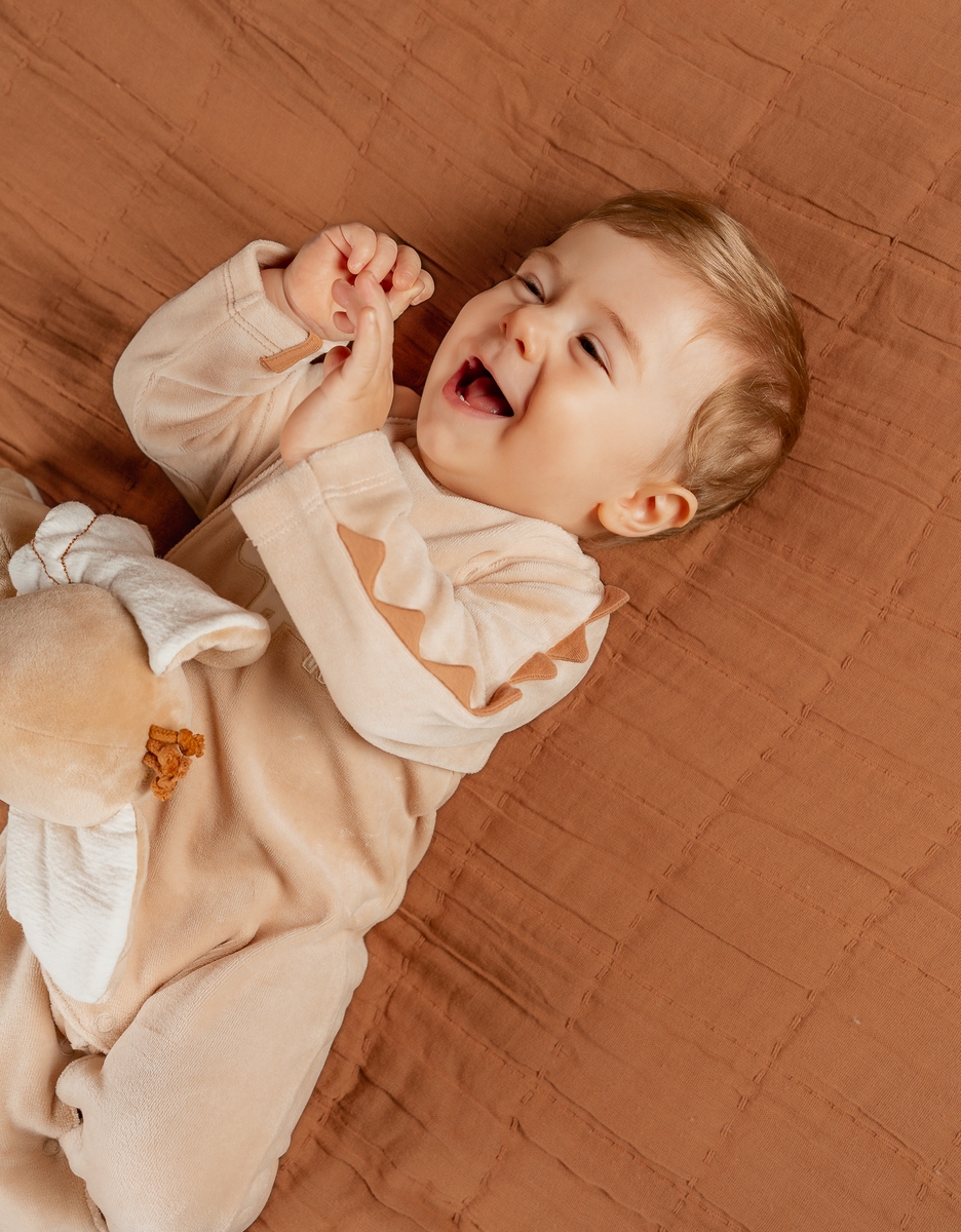 Baby pyjamas, Embroidered Velvet