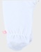White baby pyjama with sheep embroidery in velvet
