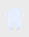Velour baby pyjamas with cat embroidery
