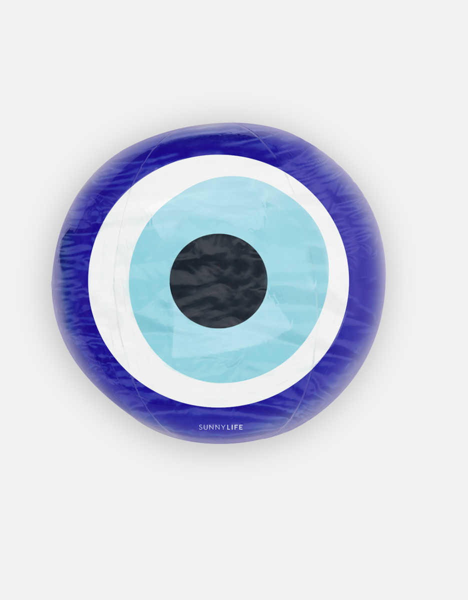 Inflatable beach ball, blue