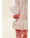 Velvet animal print bathrobe, light pink/raspberry