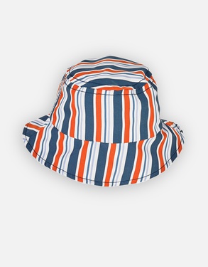 Cuba Blue/Orange Striped Hat