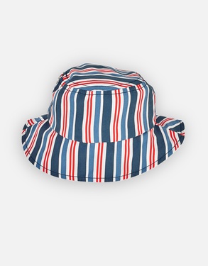 Cape Cod Blue / Red Striped Hat