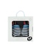 BDM BOY CHAUSSONS CUIR MARINE RAYE