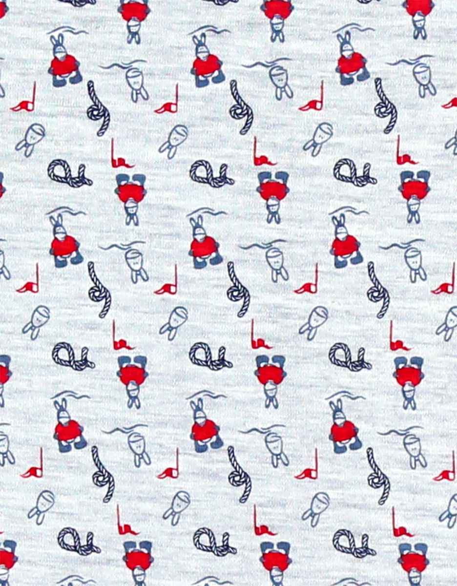 Pyjama dors-bien en jersey, gris clair