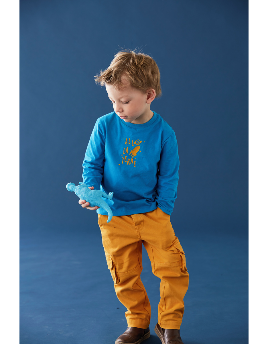 Broek Katoen Geel