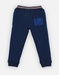 French terry jogger pants, navy 