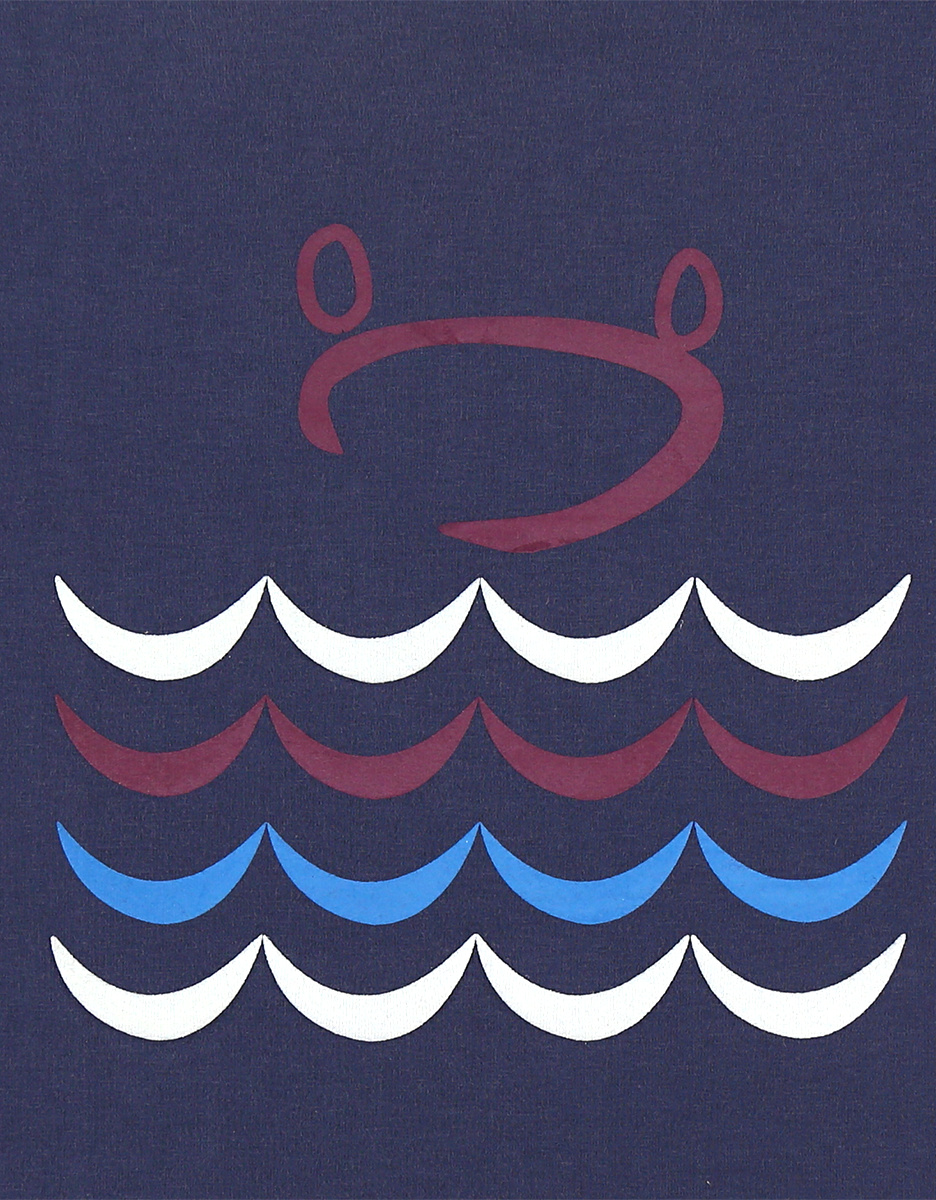 T-shirt Nouky en coton BIO, bleu marine