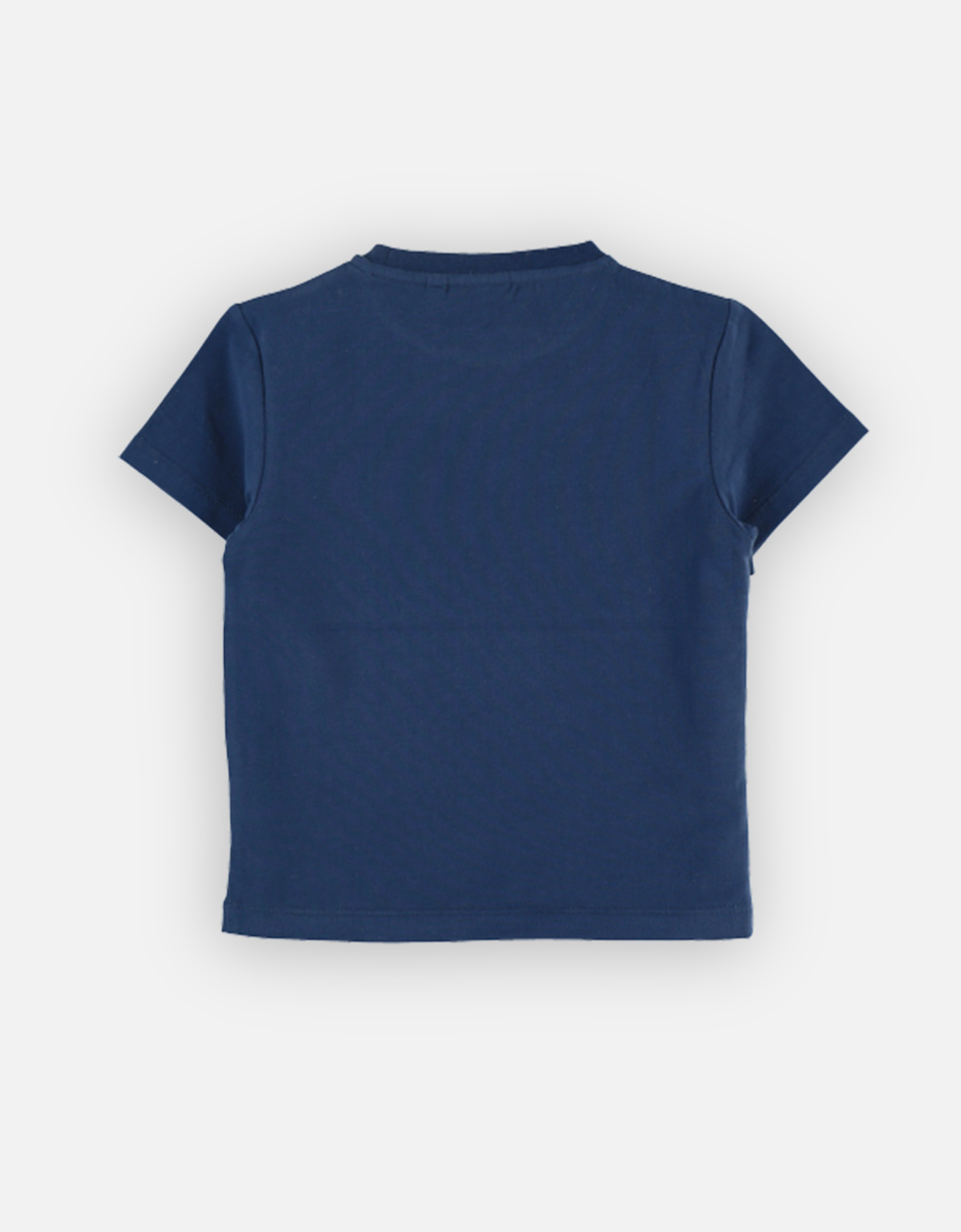 BIO katoenen t-shirt, donkerblauw