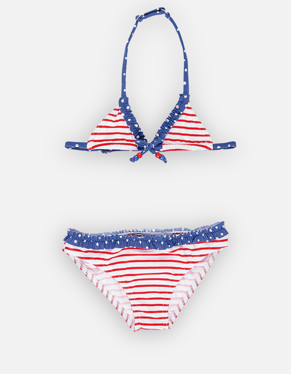 Cape Cod Red And White Striped Bikini