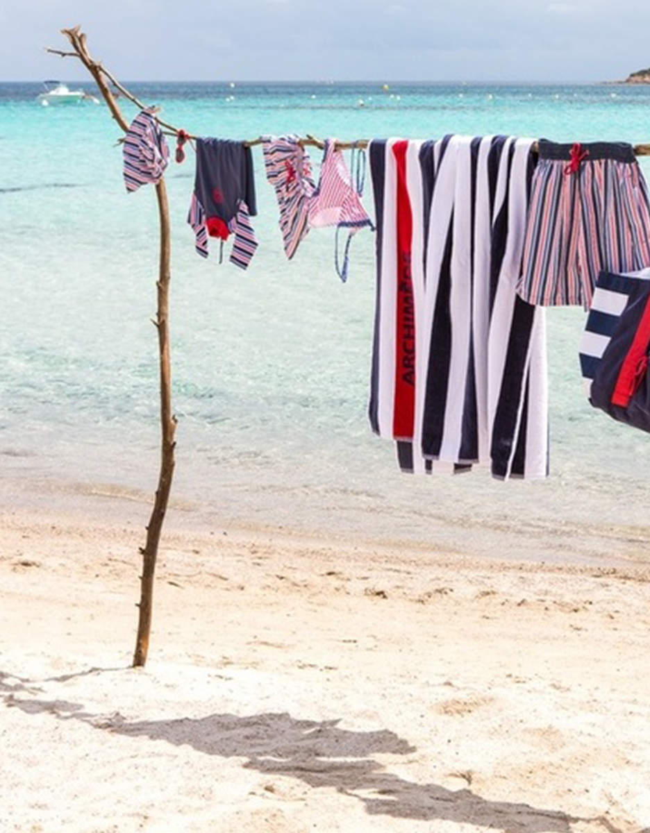 Cape Cod Red And White Striped Bikini