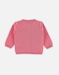 Roze vestje uit tricot met lurex