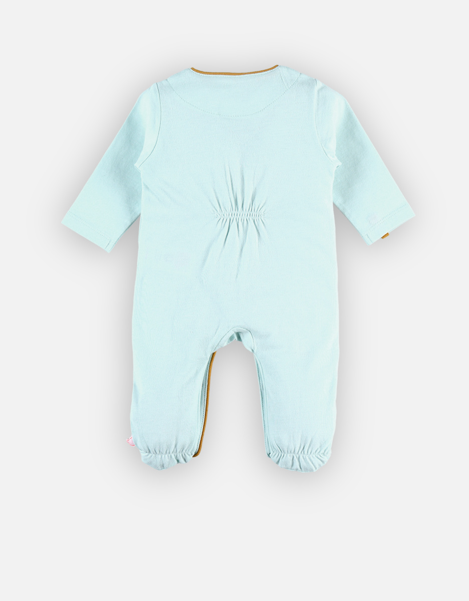 Jersey sleep-well pyjamas with elephant print, aqua
