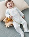 Jersey sleep-well pyjamas with elephant print, aqua
