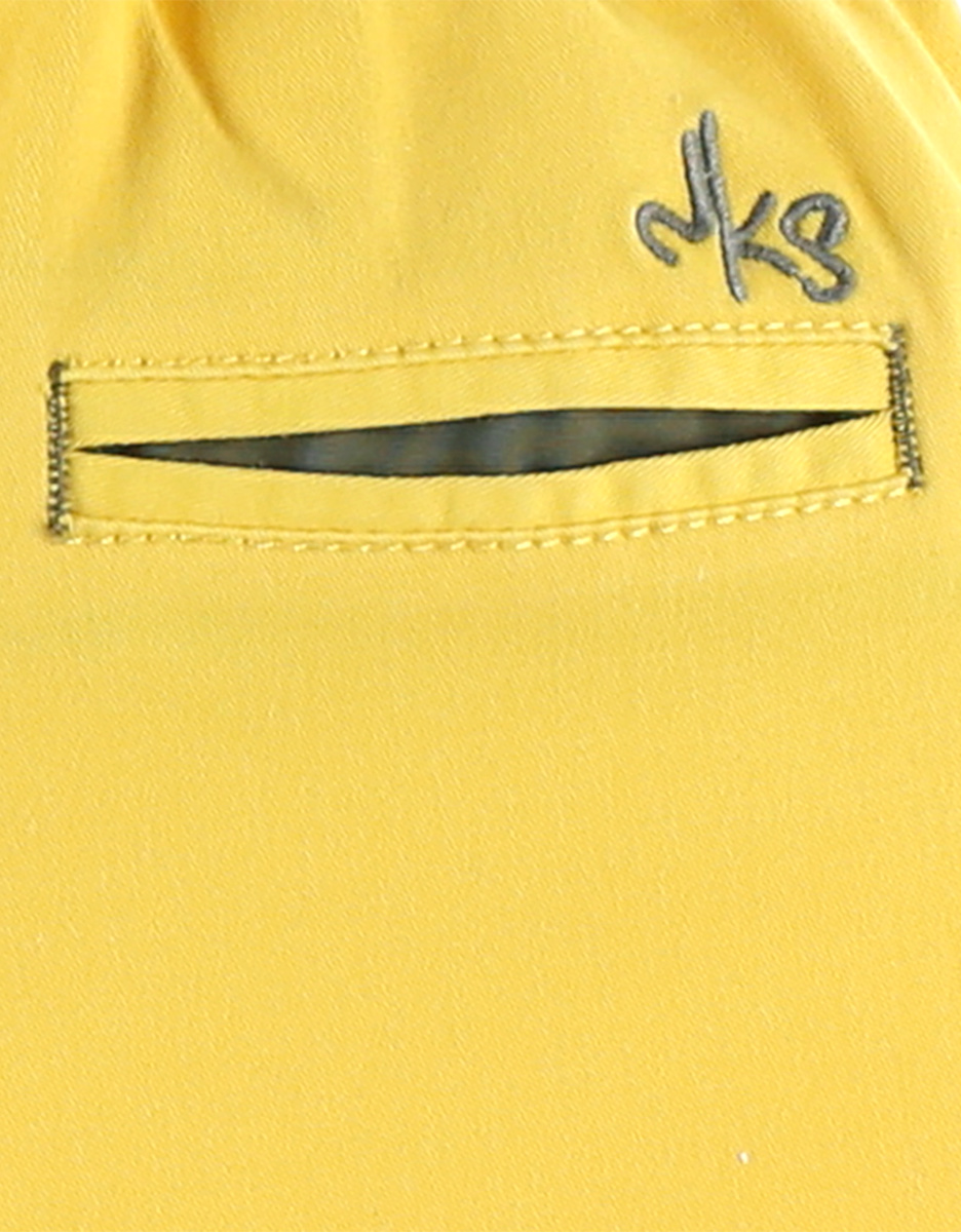 Twill bermuda shorts, yellow