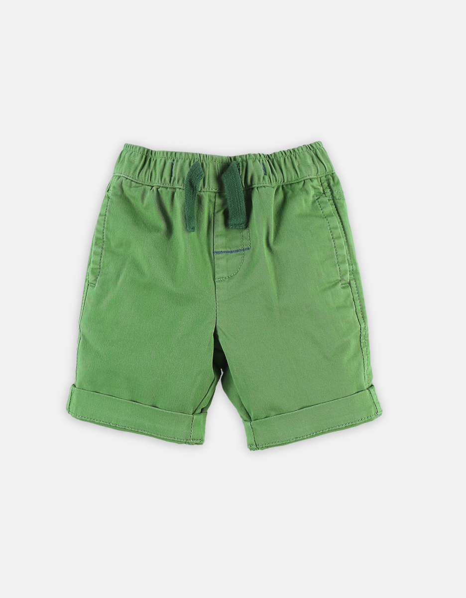 Groene bermuda uit katoen