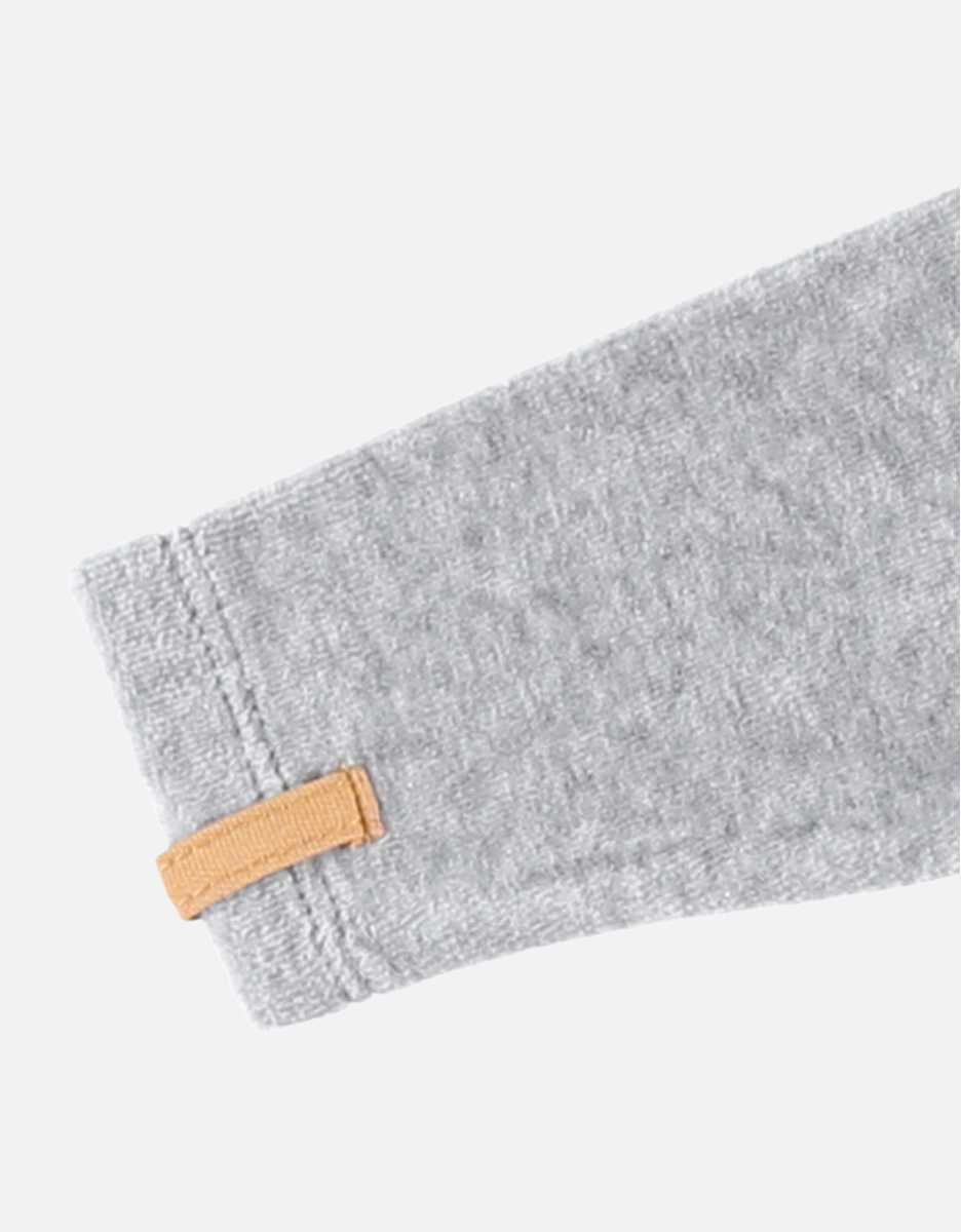 1-piece velvet Babou pyjamas, grey