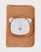 Veloudoux Babou baby health book cover, caramel
