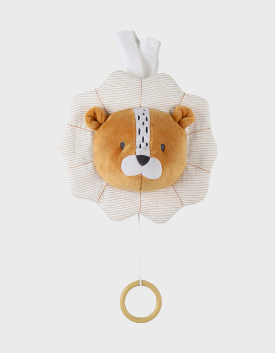 Veloudoux musical Babou soft toy, caramel