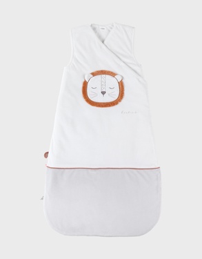Veloudoux Babou 100 cm slaapzak, ecru/lichtgrijs