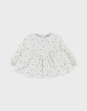 Light cotton blouse with floral print
