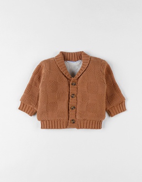 Mantelet en tricot, caramel