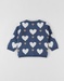 Cardigan uit tricot, hart