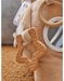 Veloudoux en mousseline Bali activiteitenknuffel, karamel