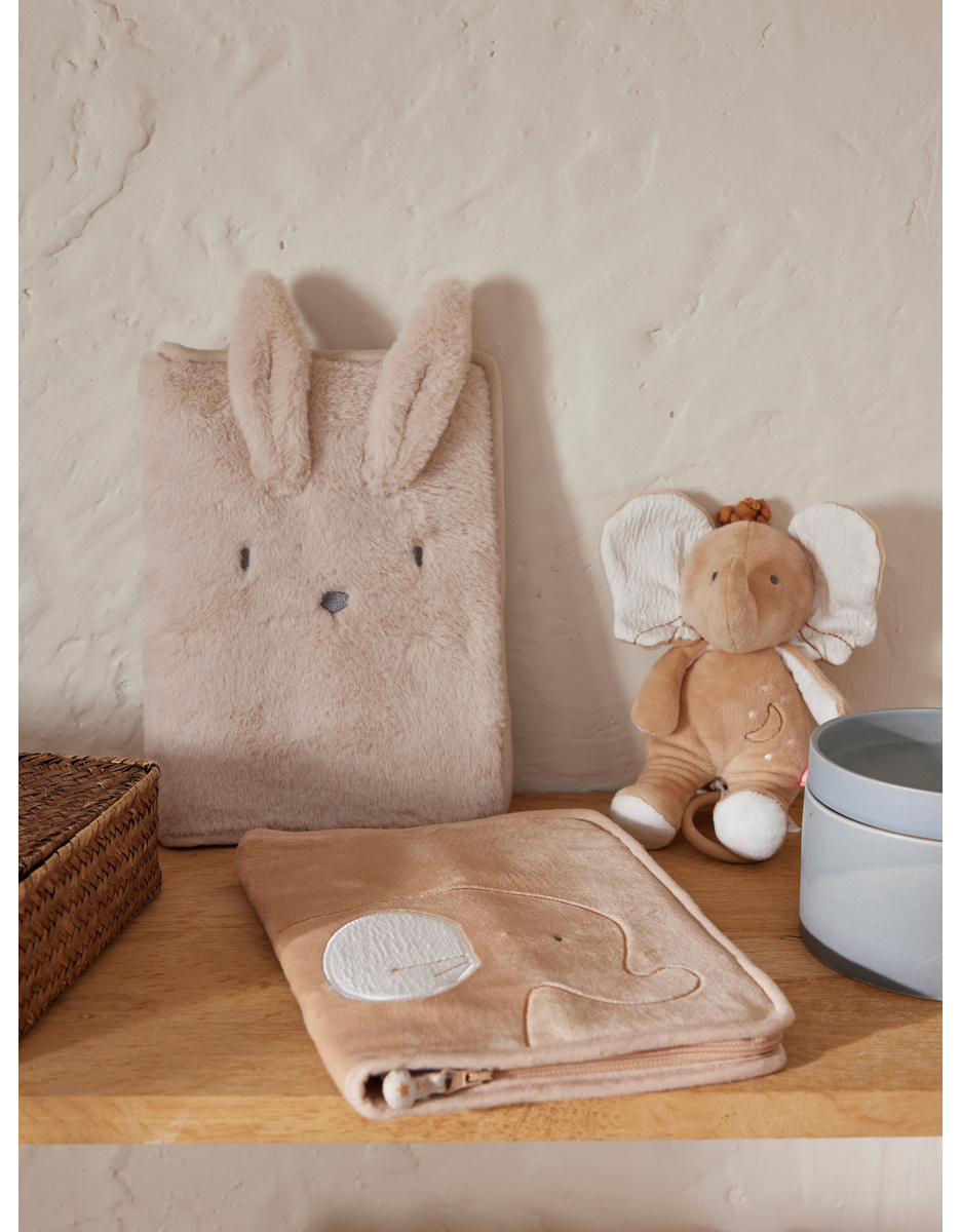 Health book cover, faux fur - Moka