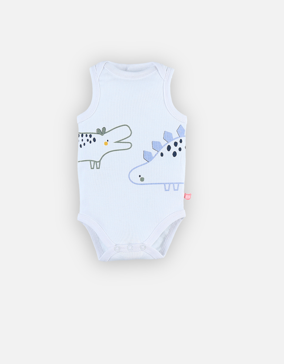 Witte mouwloze body