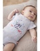 Grey bodysuit with US collar and short sleeves