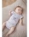 Grey bodysuit with US collar and short sleeves