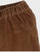 Chocoladebruine ribfluwelen broek

